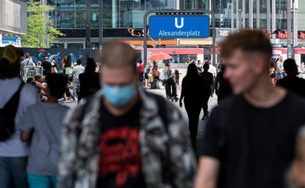 Imagen de la plaza Alexanderplatz en Berlín