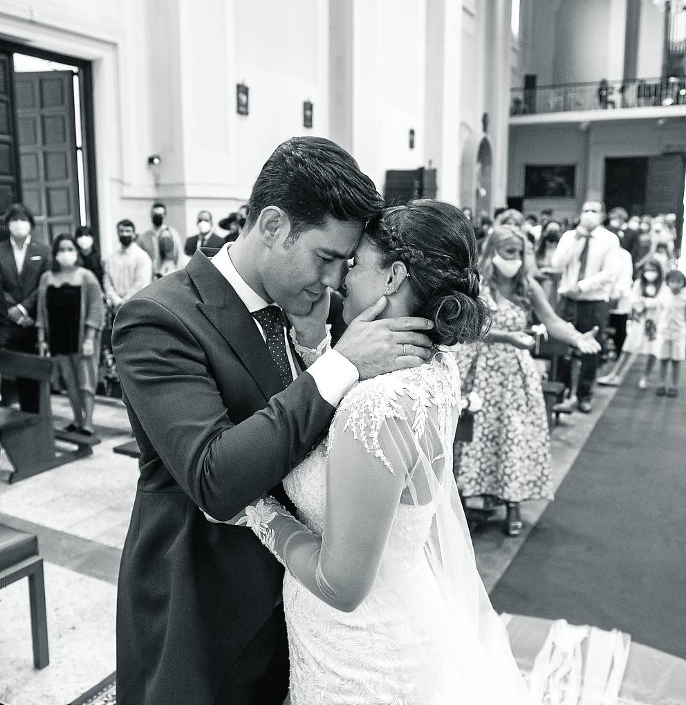 Patricia Sánchez y Arturo Sánchez se casaron el pasado 14 de agosto en la Parroquia de San Roque de El Sardinero. 