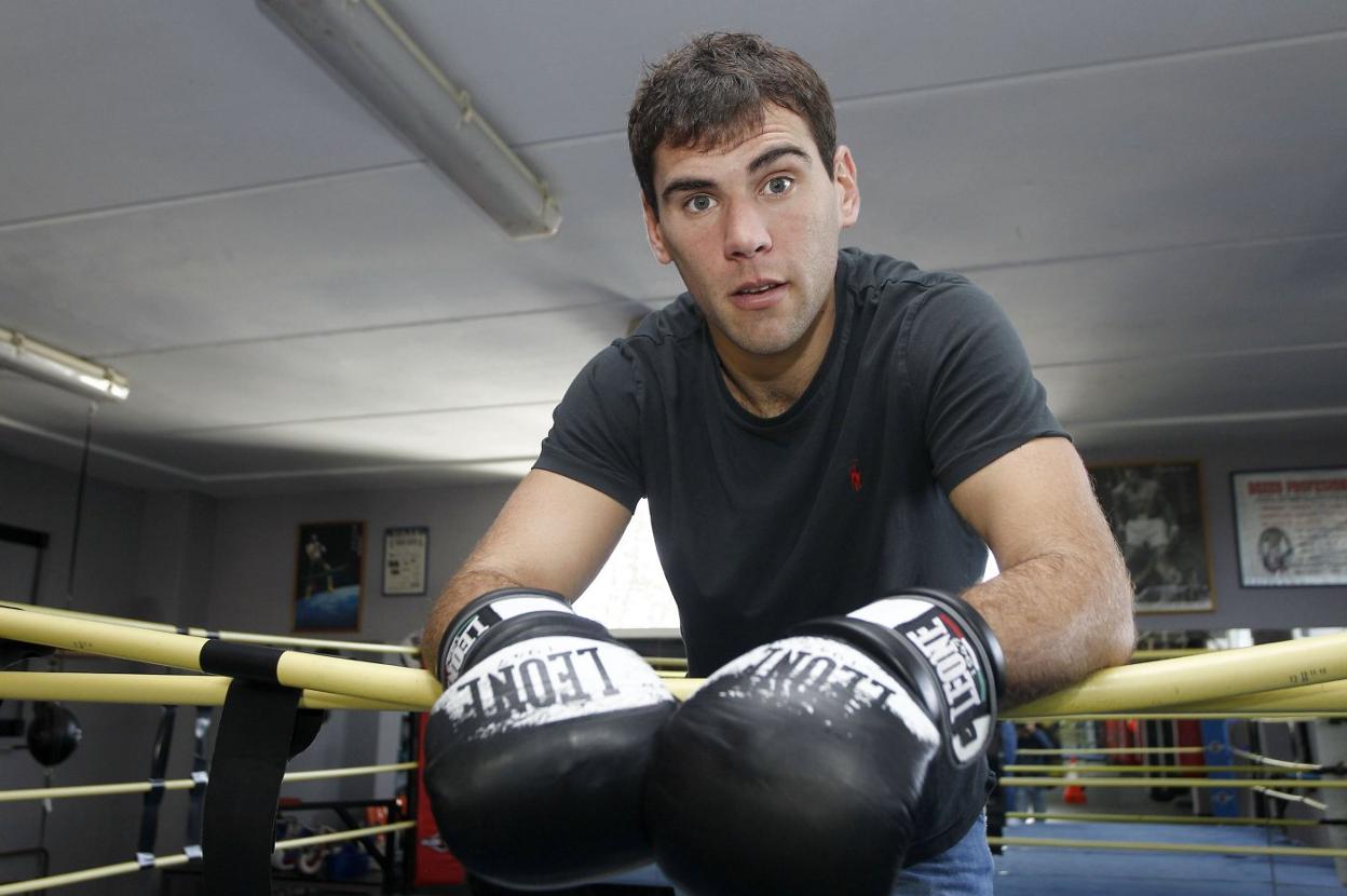 Sergio García posa en el Gimnasio Kronk.