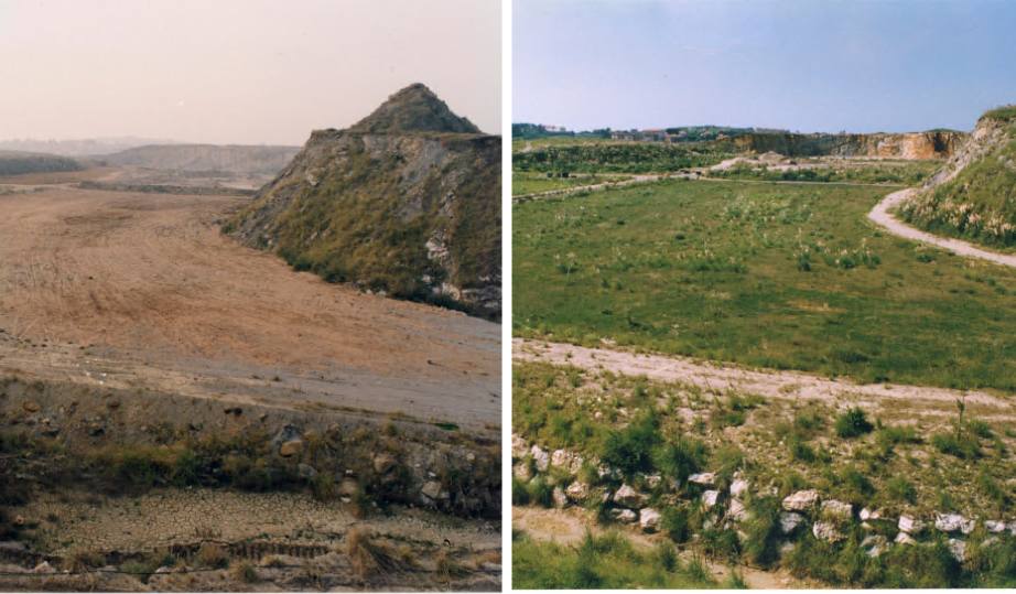 Fotos: Antes y después en la vieja cantera