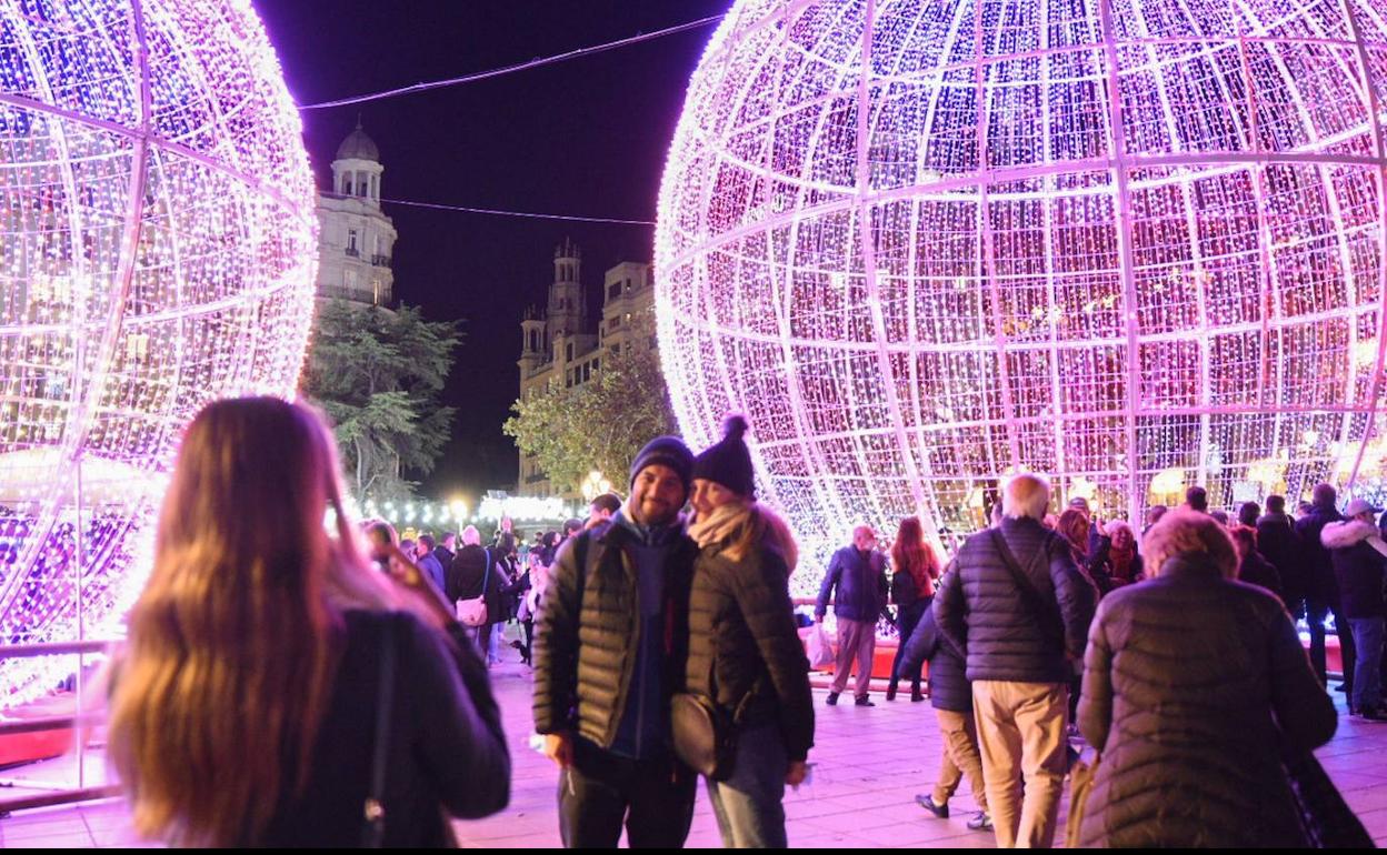 Luces de Navidad en Valencia.