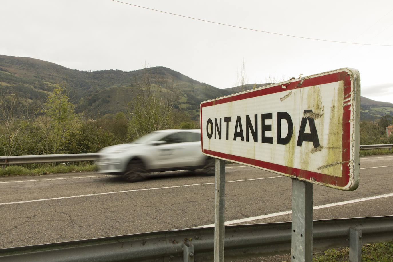 Inicio del pueblo de Ontaneda.