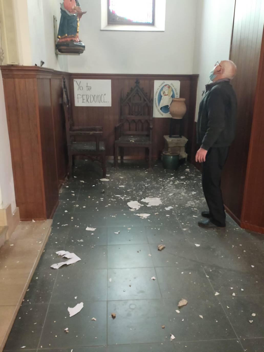 Fotos: Daños en la iglesia de Pedreña tras la caída del rayo