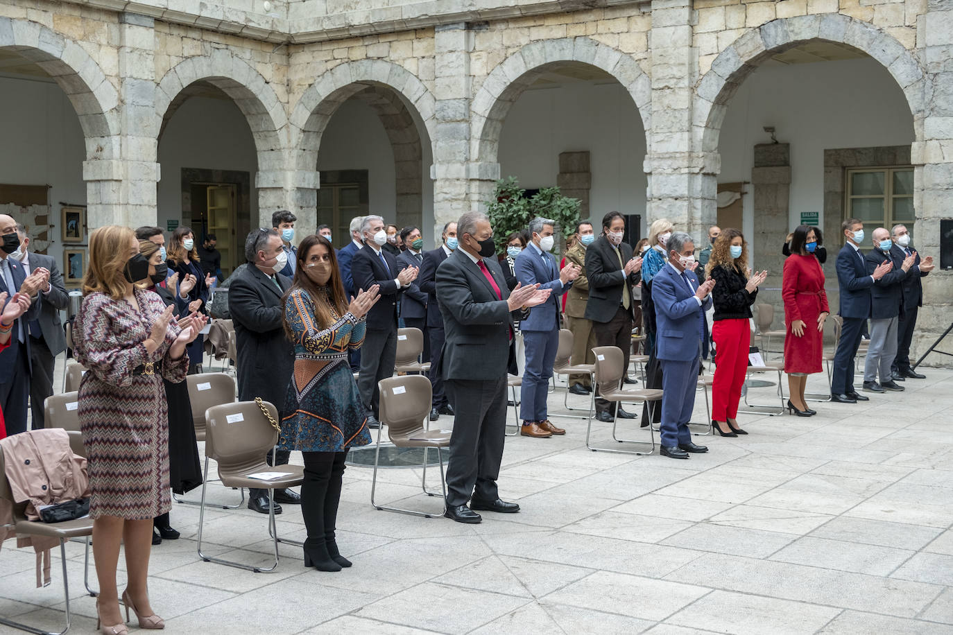 El Parlamento de Cantabria celebró este lunes el acto de aniversario de la Constitución.