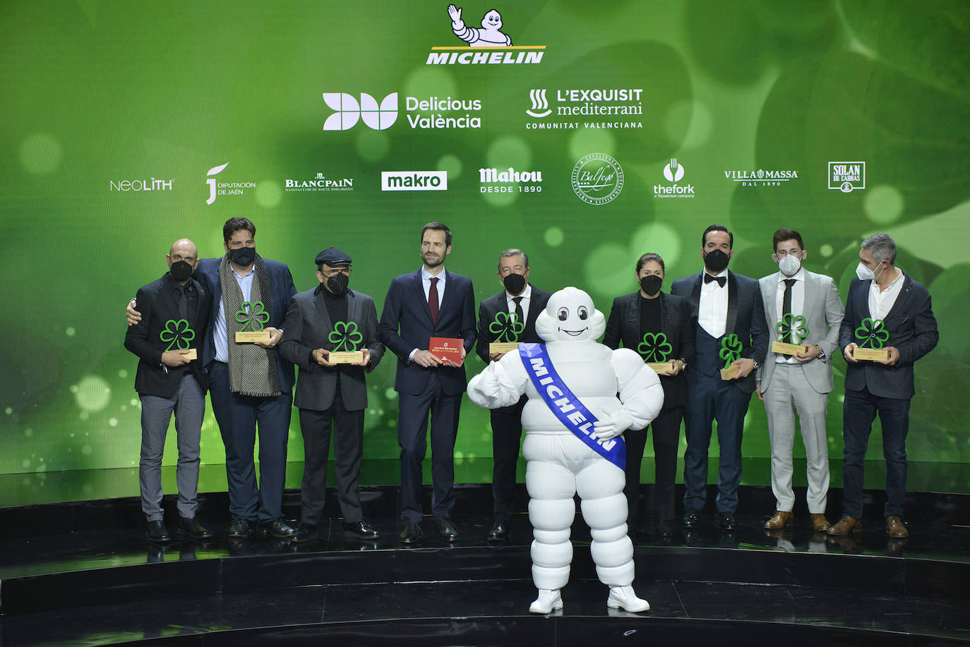 Todos los premiados con las estrellas verdes que este año la Guía Michelin ha estrenado