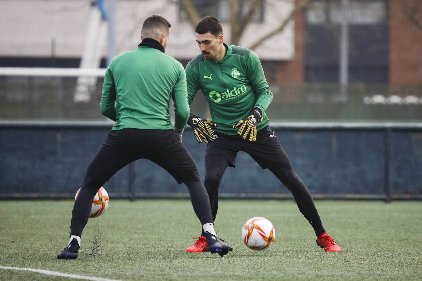 Fotos: El Racing prepara su partido ante el Extremadura