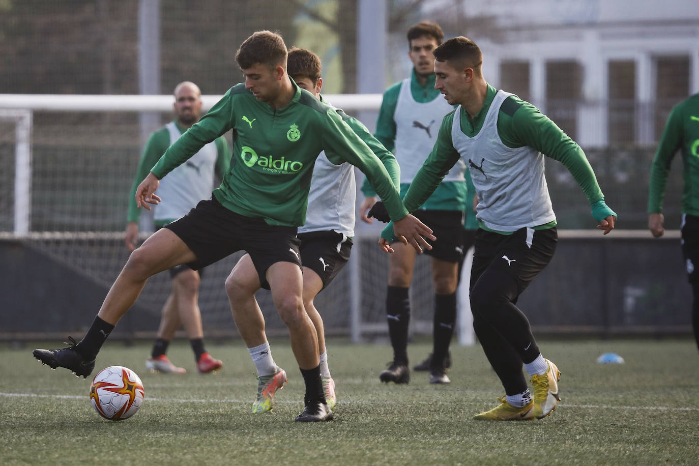 Fotos: El Racing prepara su partido ante el Extremadura