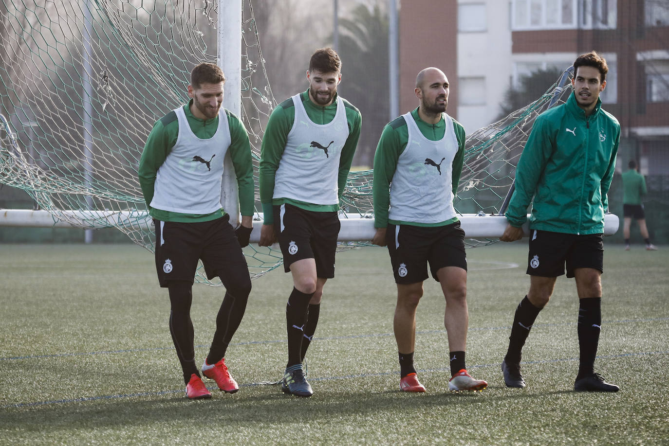 Fotos: El Racing prepara su partido ante el Extremadura