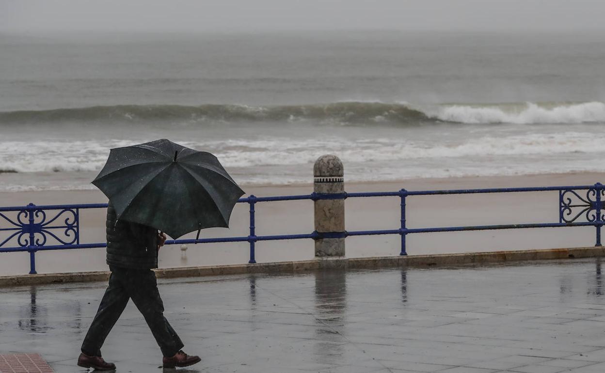 Imagen del túltimo temporal en Cantabria.