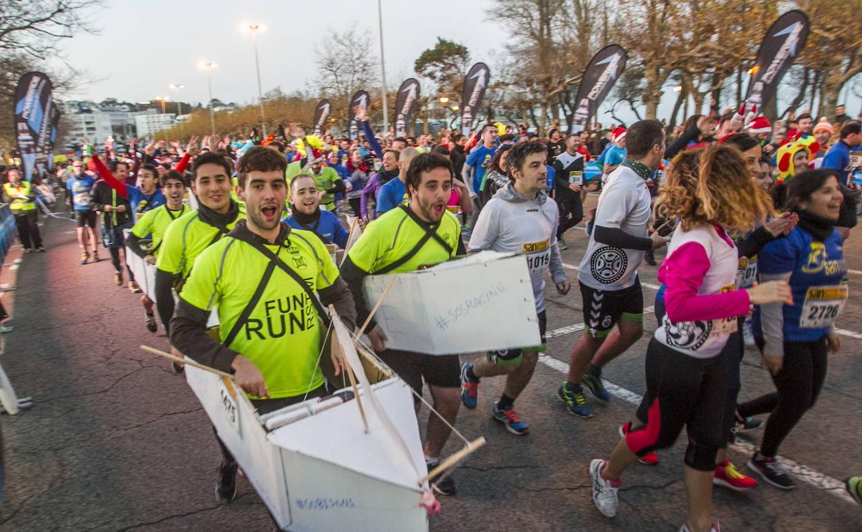 Participantes en la carrera santanderina de 2017.