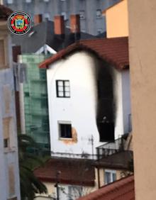 Imagen secundaria 2 - Arde un piso en la Subida del Gurugú