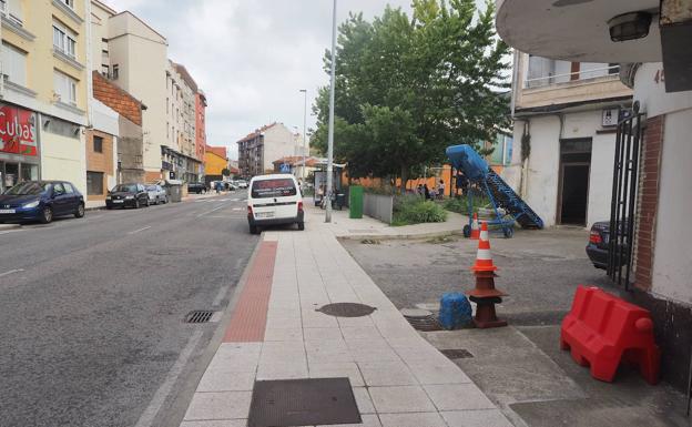 La agresión se produjo en este punto de la calle Gloria. 