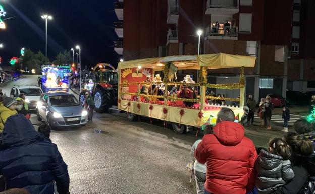 Una de las pocas cabalgatas tradicionales que este miércoles se ha celebrado en Cantabria.