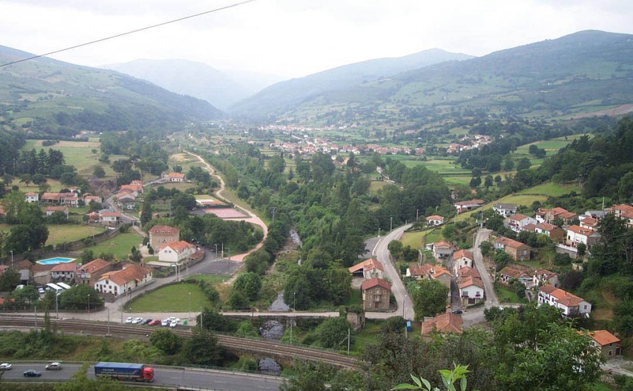 Vista de Arenas de Iguña.