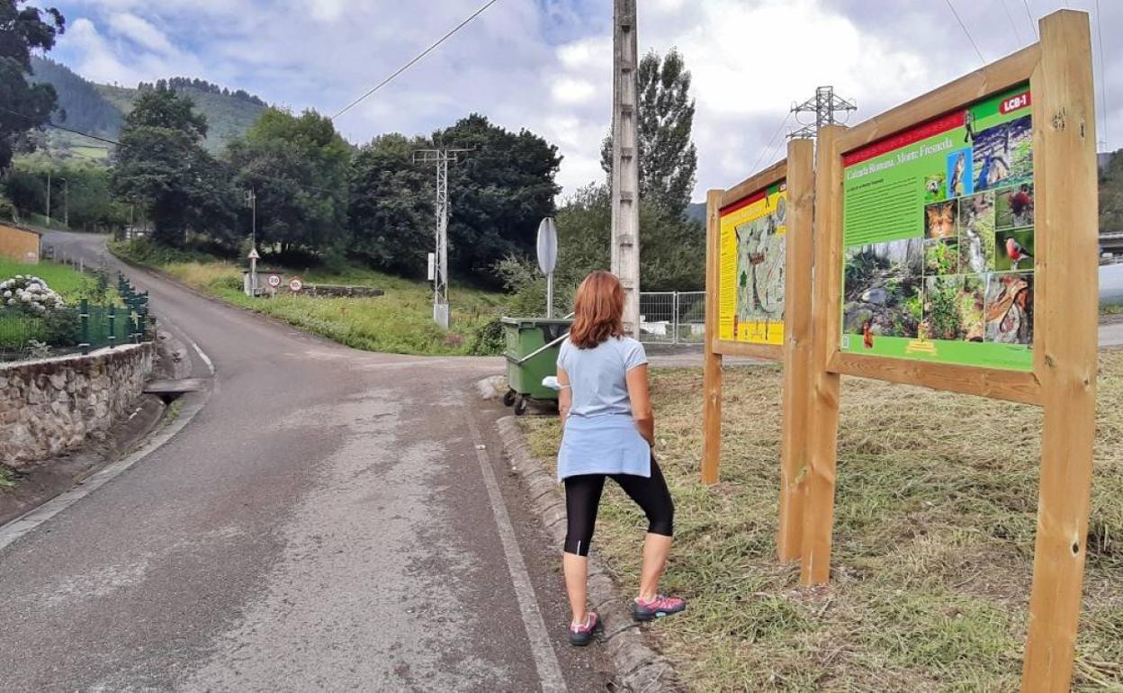 Una de las rutas parte del barrio de la Contrina hacia la calzada o el mirador del Gedo.