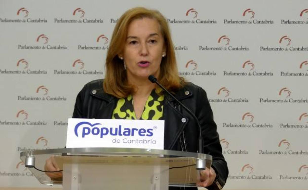 La secretaria autonómica del Partido Popular, María José González Revuelta, este miércoles.