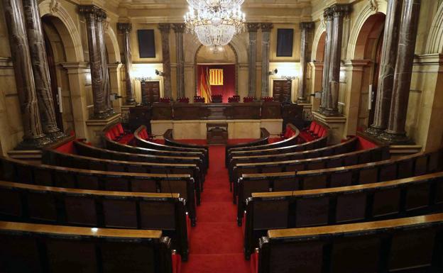 Pleno del Parlament de Cataluña. 