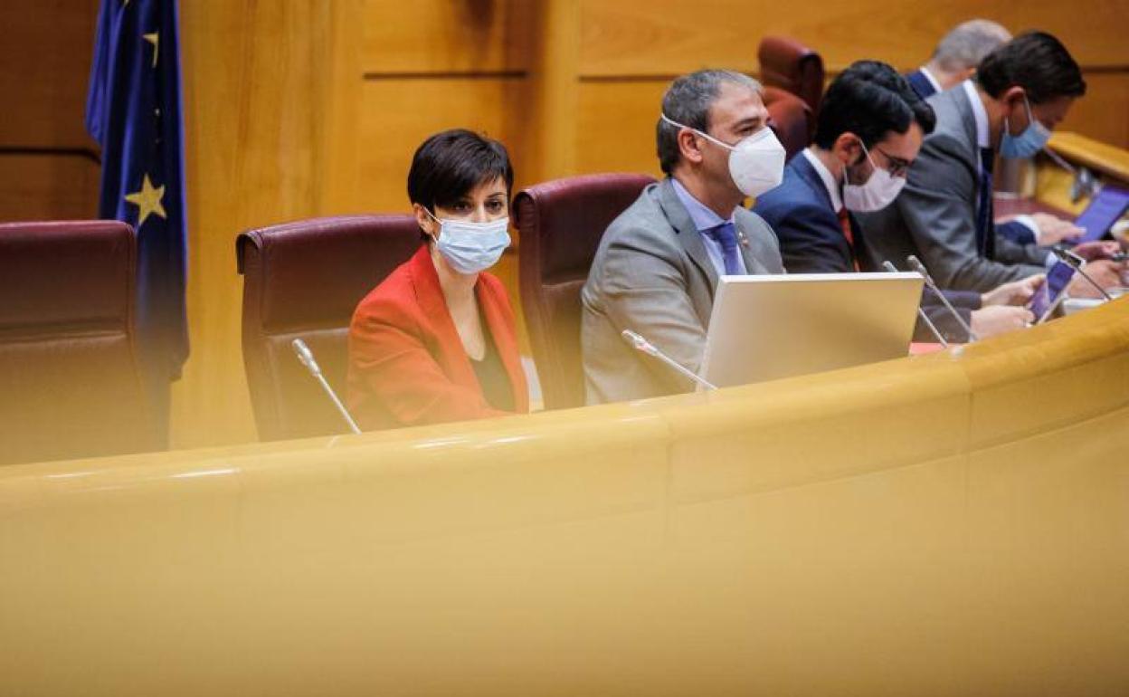 Isabel Rodríguez comparece en la Comisión de Entidades Locales en el Senado. 