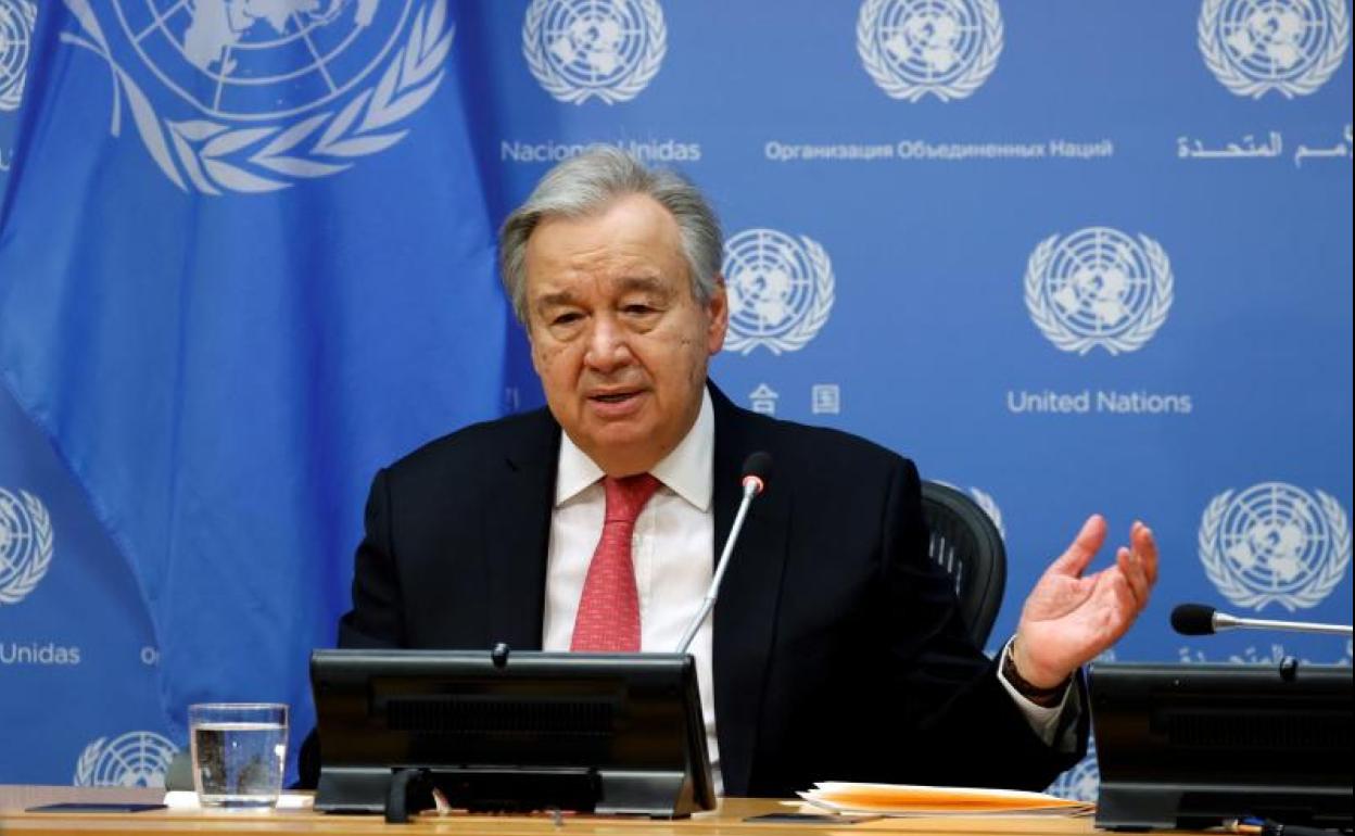 El secretario general de la ONU, António Guterres.