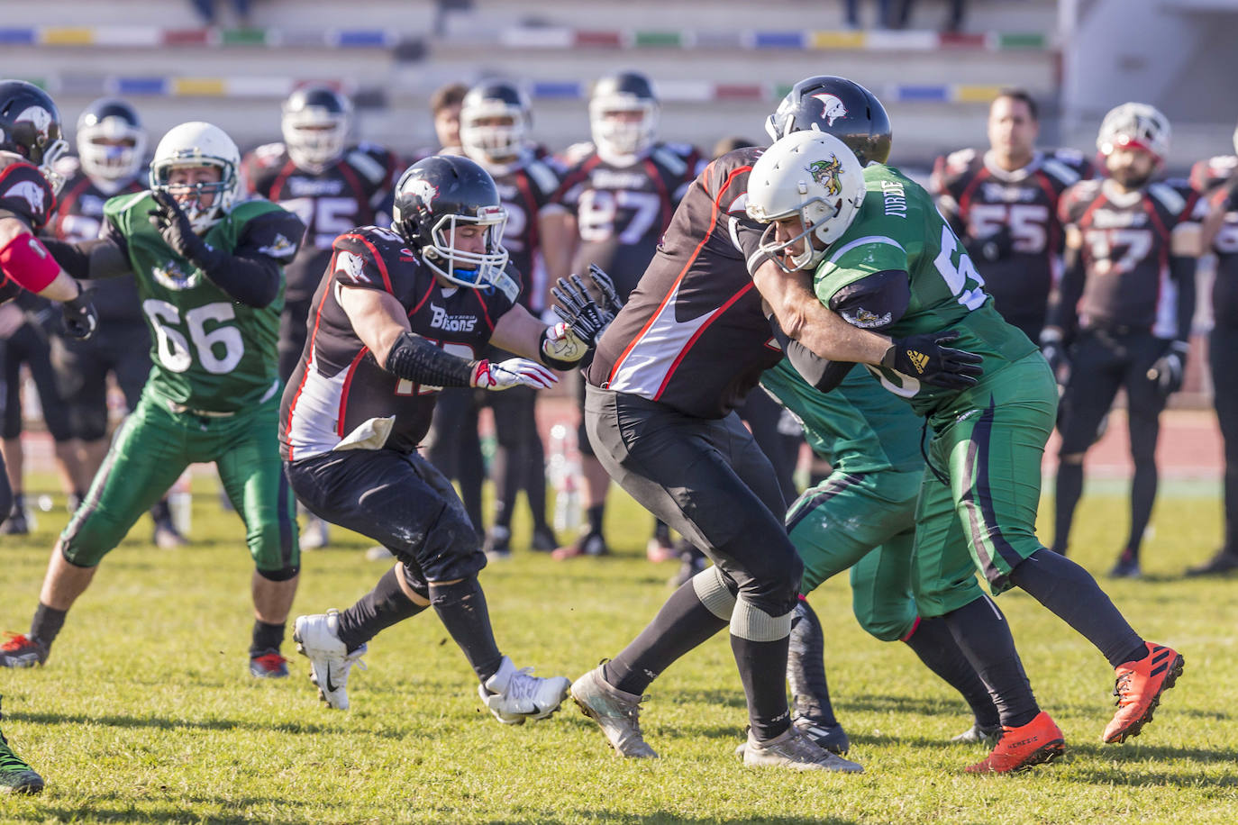 Fotos: Los Cantabria Bisons arrasan en el derbi de fútbol americano