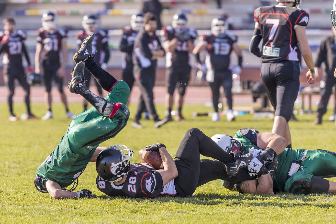 Fotos: Los Cantabria Bisons arrasan en el derbi de fútbol americano