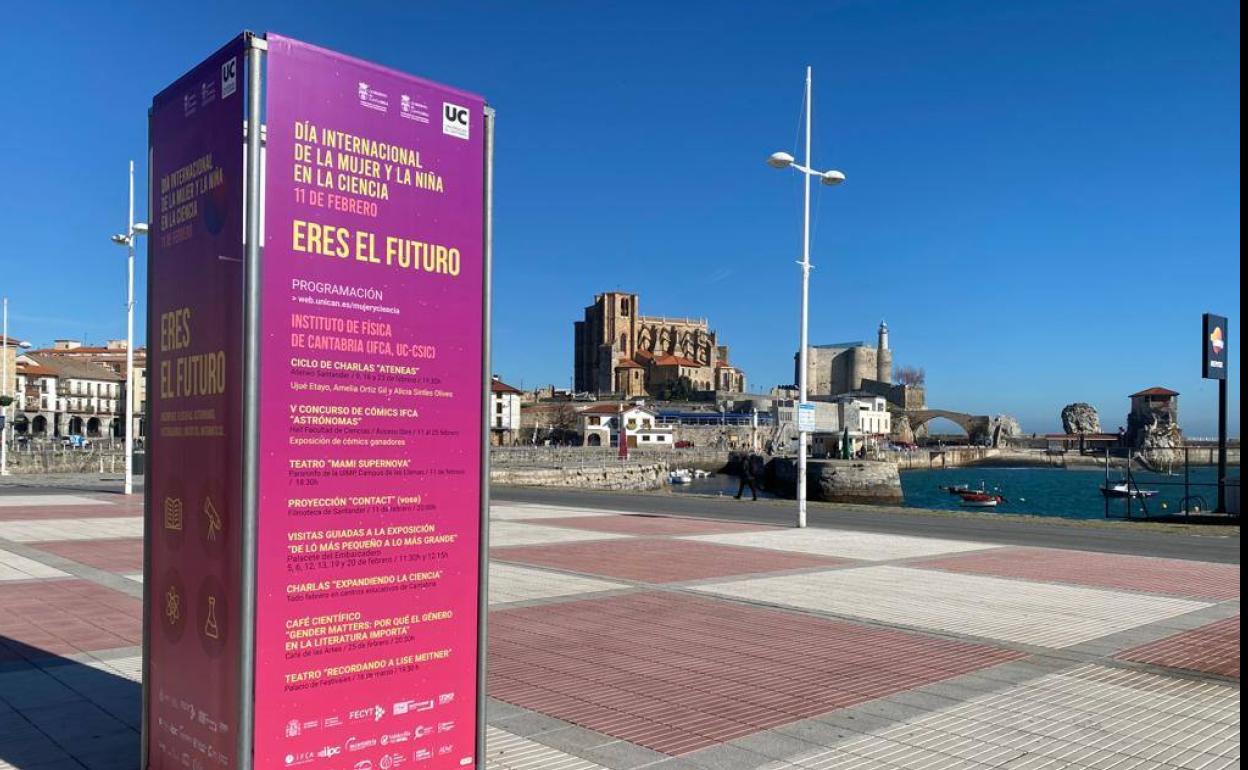 Castro Urdiales colocará un tótem para conmemorar el Día de la Mujer y la Niña en la Ciencia