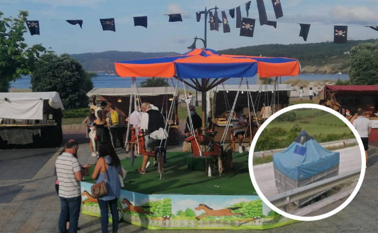 Roban el tiovivo a una familia de feriantes de Cudón