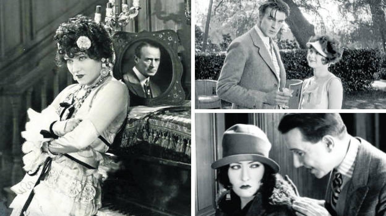 'Hijos del divorcio/children of divorce' de Frank Lloyd y Josef von Sternberg, no acreditado, cinta de 1927, 'Zaza', filme de Allan Dwan. y 'Juguete de placer/Manhandled', de Dwan, fechado en 1924. 