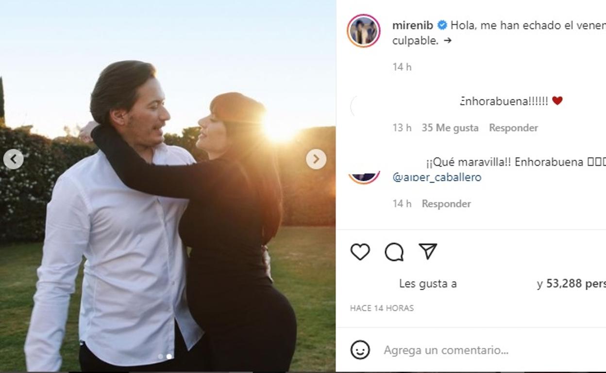 Miren Ibarguren y Alberto Caballero esperan su primer hijo