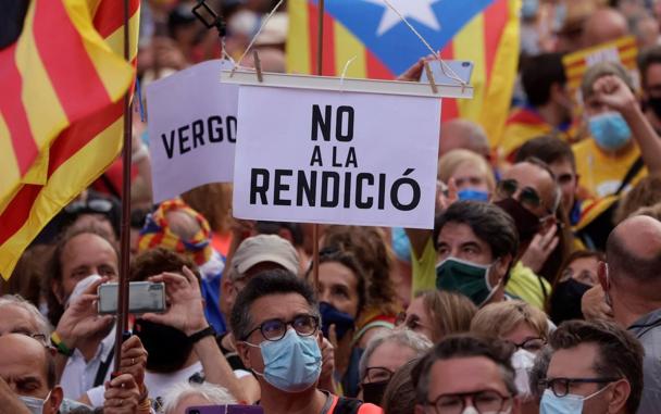 Manifestación del 11 de septiembre pasado con motivo de la Diada.