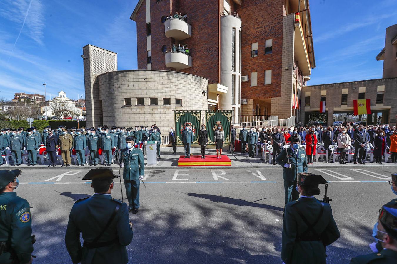 Juan Martínez Ros, segundo en el escalafón de la XIII Zona de la Guardia Civil, durante la toma de posesión.