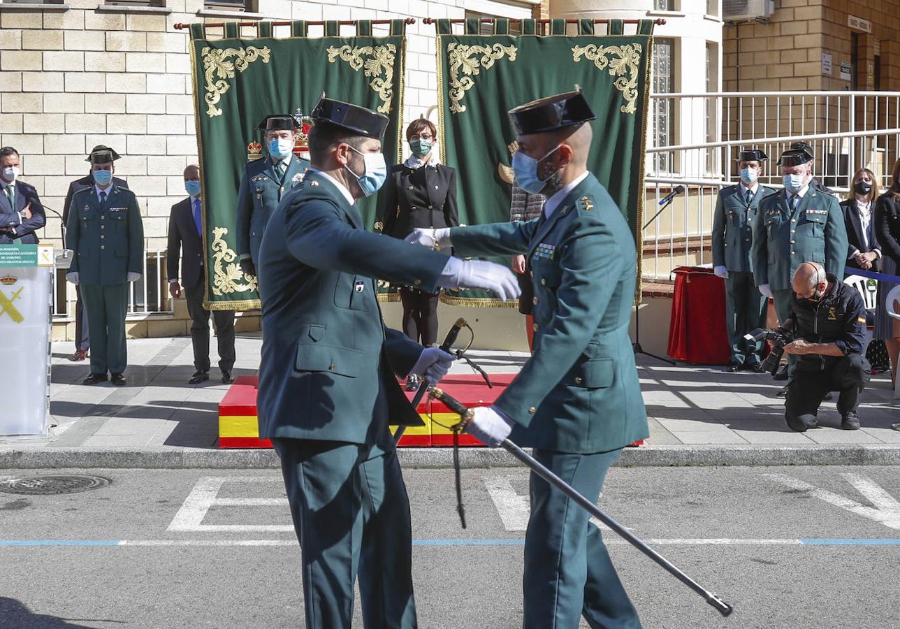 Antonio Jesús Orantos y Juan Martínez Ros, segundo en el escalafón de la XIII Zona de la Guardia Civil.