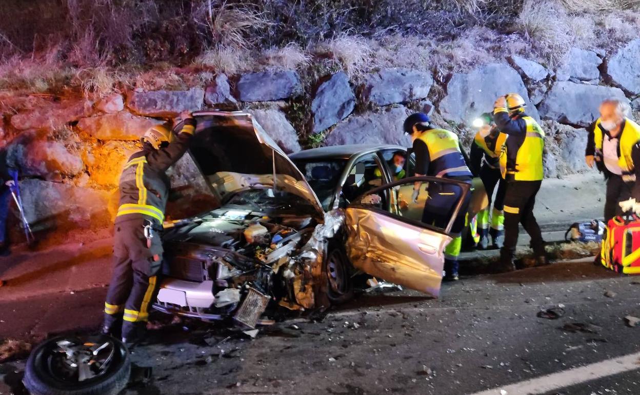 Imágenes de los accidentes de Limpias y Cabezón.