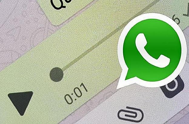 Grabación en la aplicación de mensajería instantánea.