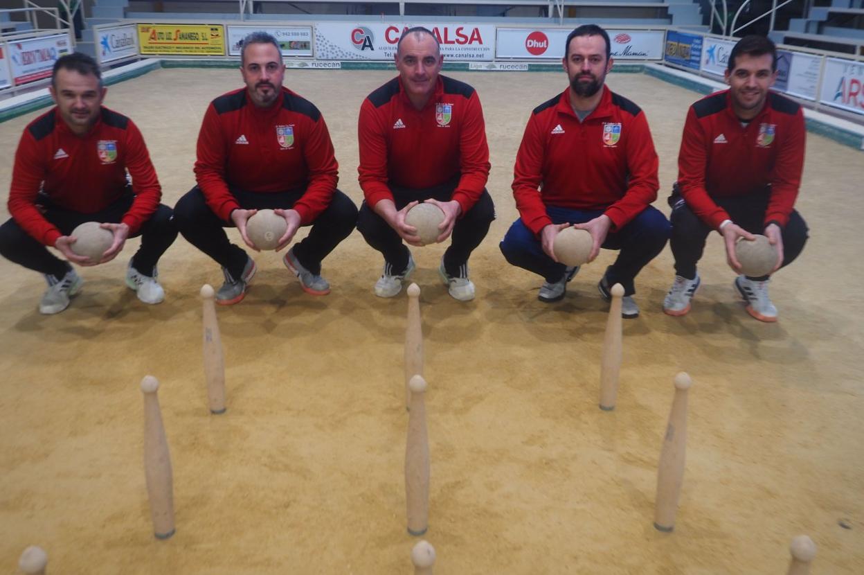 Óscar González, Carlos García, Lolo Lavid, Gonzalo Egusquiza y Pablo Lavin, la partida de Andros. 