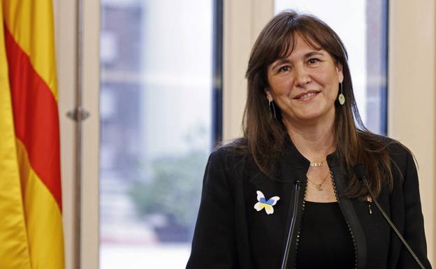 La presidenta del Parlament, Laura Borràs. 