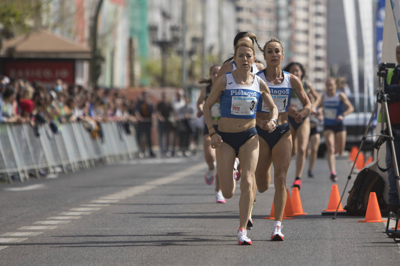 Fotos: Margarita Fuentes-Pila y Mohamed Attaoui vuelan en la Milla de Santander