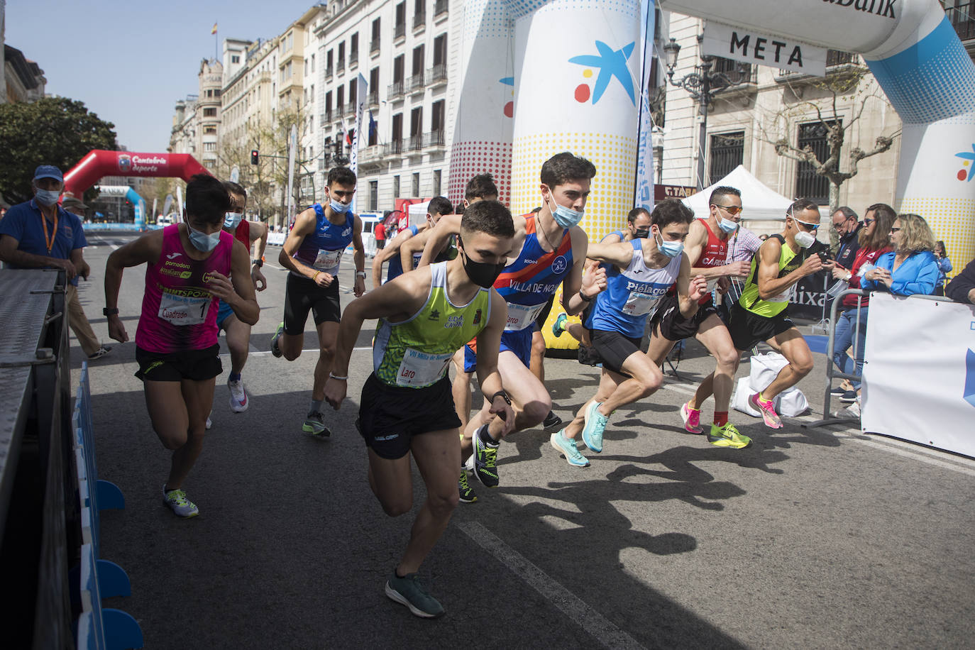 Fotos: Margarita Fuentes-Pila y Mohamed Attaoui vuelan en la Milla de Santander