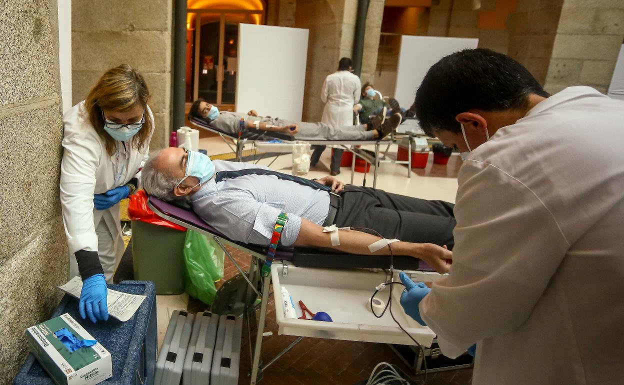 Imagen de archivo de una campaña de donación de sangre.