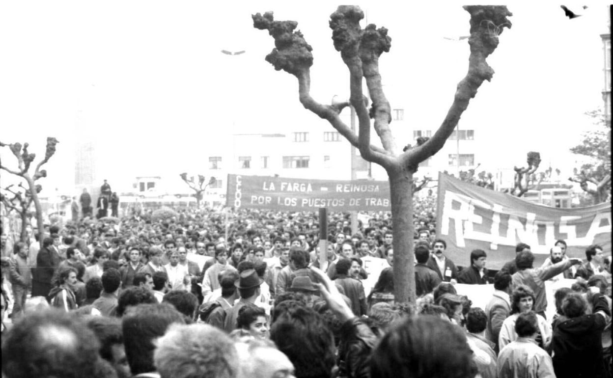 Manifestación de los días críticos de Reinosa.