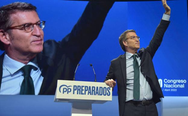 El PP proclama líder a Feijóo con el 98,35% de los votos