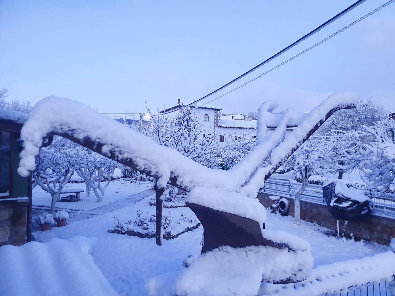 La mayor capa de nieve ha caído en Valderredible