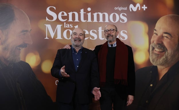 Antonio Resines y Miguel Rellán, en la presentación de la serie. 