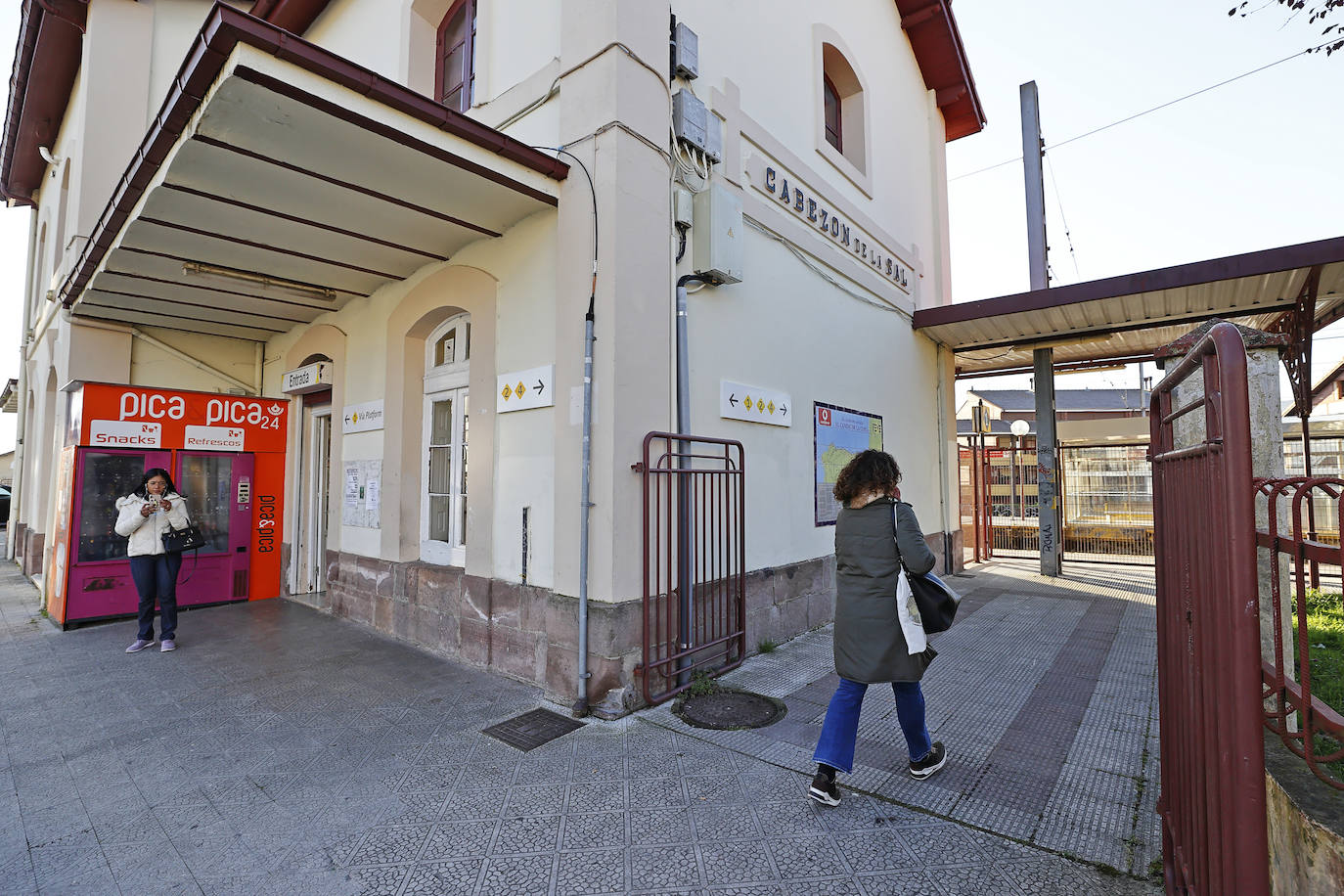 La estación de Cabezón de la Sal.