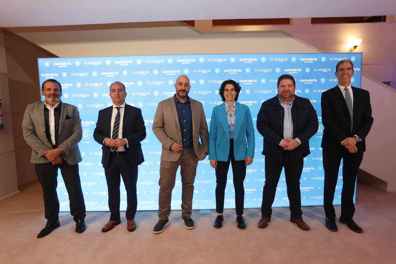 Enrique Portilla, Ángel García, Marcos García, Noelia Herrera, Mario Ordorica y Carlos Augusto.