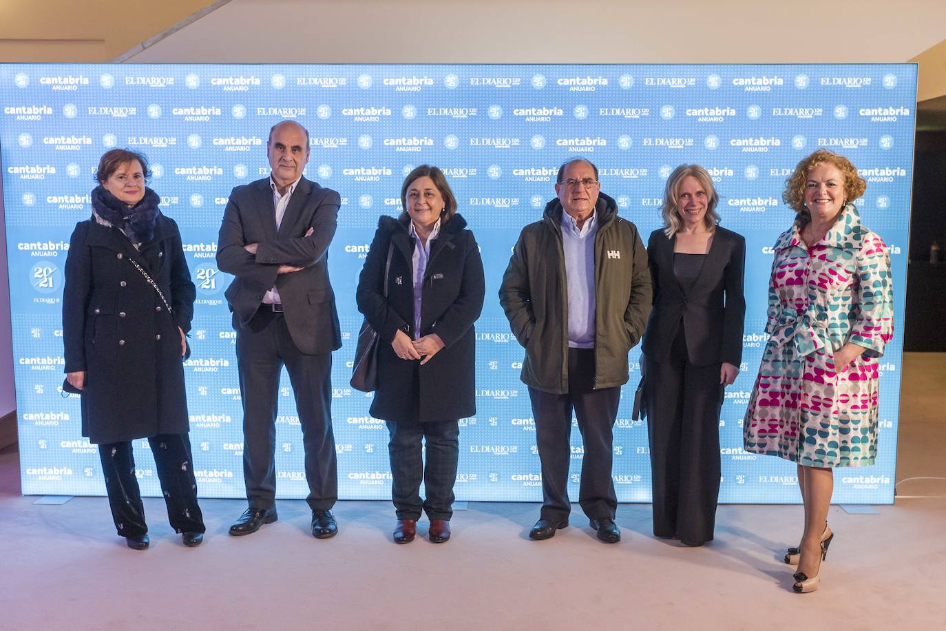 Isabel Arozamena, Justino Sánchez, Mercedes Martínez, Jesús Martínez Teja, Paz Lasarte y Yolanda Gutiérrez.