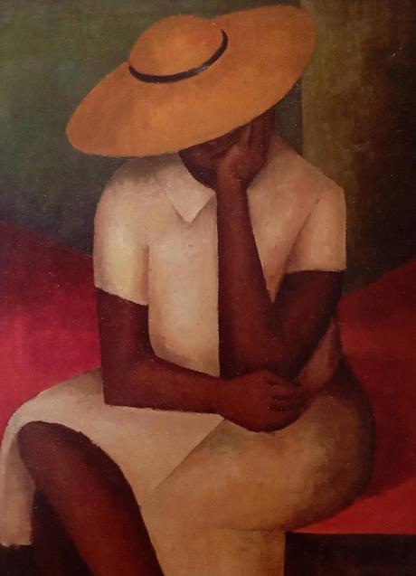 Imagen - 'Mujer con sombrero amarillo'. Norman Lewis. 1936. 