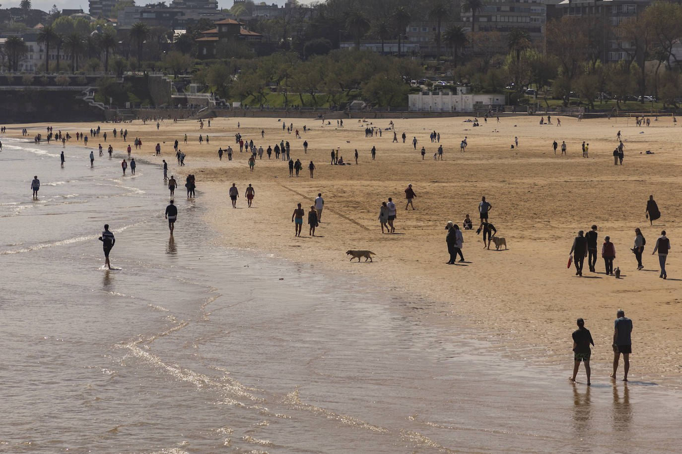 Imágenes de este Jueves Santo en Santander, Santillana del Mar y Suances, localidades en las que se observa que esta Semana Santa ha recuperado el ambiente de antes de la pandemia.