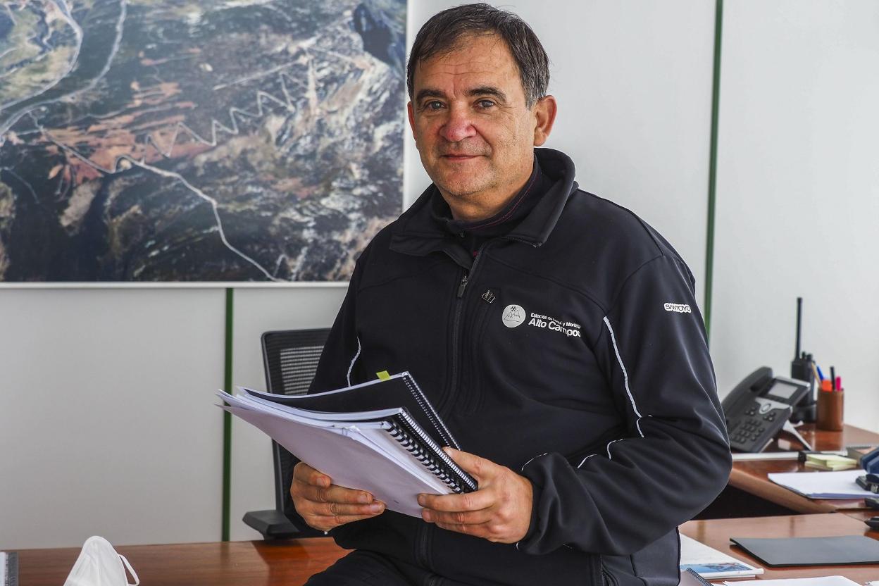 El director de la estación de Alto Campoo, Joan Font. 