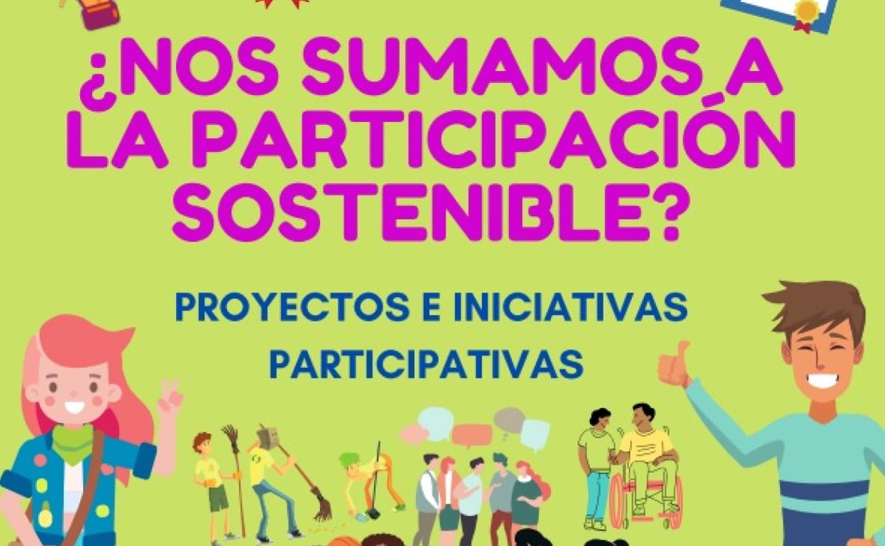 Cartel del certamen de Proyectos Participativos Sostenibles de Camargo.